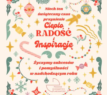 Elegancka kartka świąteczna z życzeniami radości, sukcesów i pomyślności w Nowym Roku 