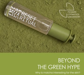 Private label matcha cosmetics developed by Passage Cosmetics Laboratory